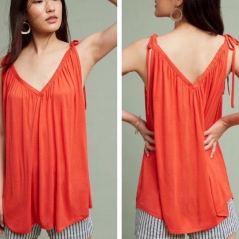 ANTHROPOLOGIE PURE + GOOD JULIAN TIE-SLEEVE TOP,